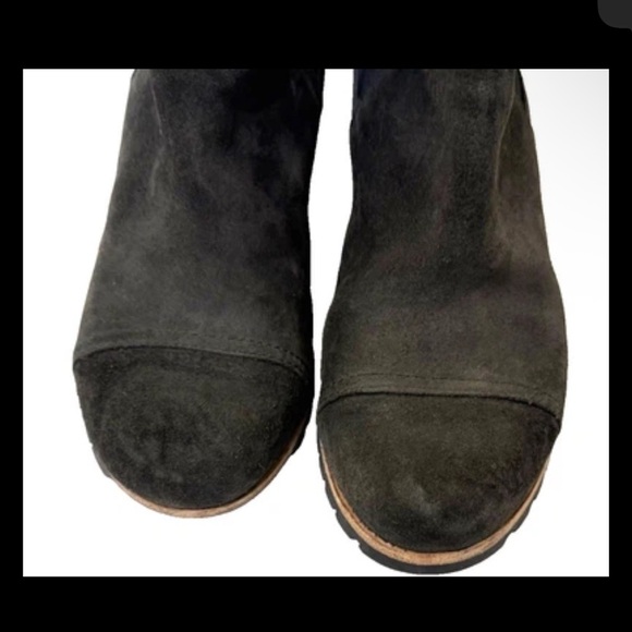 UGG Pax Chelsea Waterproof Leather Wedge Boots Size 9 Charcoal Gray 1095136 - Picture 2 of 14